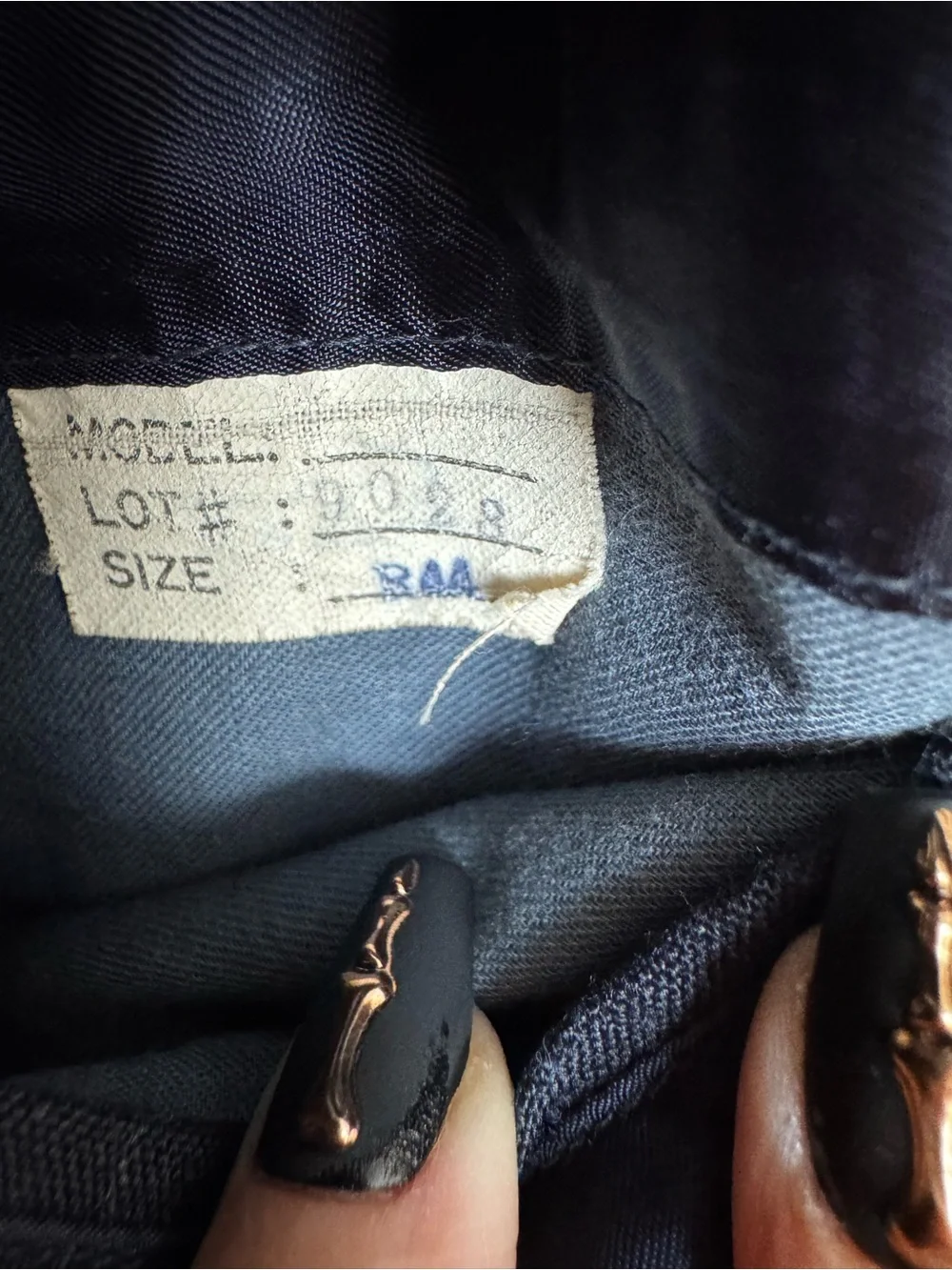 Vintage Men's Pinstripe Suit Jacket & Pants - Navy